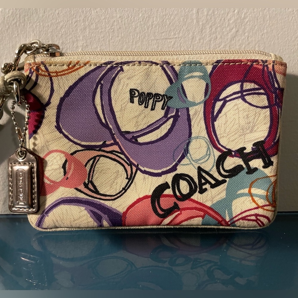 Coach Poppy Multicolor Wristlet